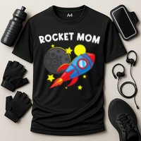 Cool Rocket For Mom Mother Rockets Space Ship Spacecraft Cooling Performance Crew T-Shirt