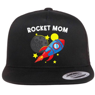 Cool Rocket For Mom Mother Rockets Space Ship Spacecraft Flatbill Hat