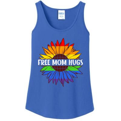 Colorful Rainbow Free Mom Hugs Lgbt Lgbtq Gift Ladies Essential Tank