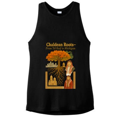 Chaldean Roots From Tel Kaif To Michigan Ladies PosiCharge Tri-Blend Wicking Tank