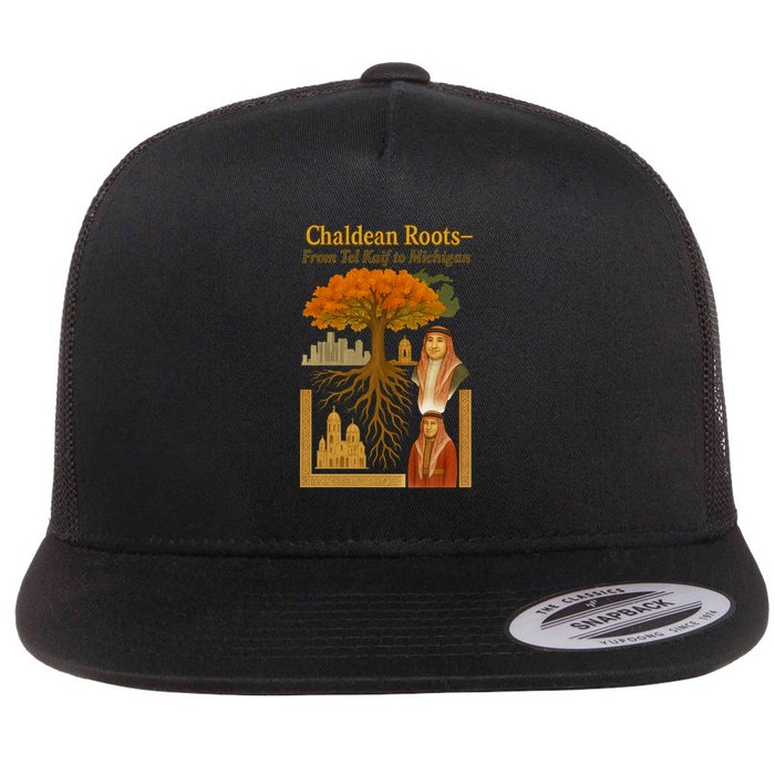 Chaldean Roots From Tel Kaif To Michigan Flat Bill Trucker Hat