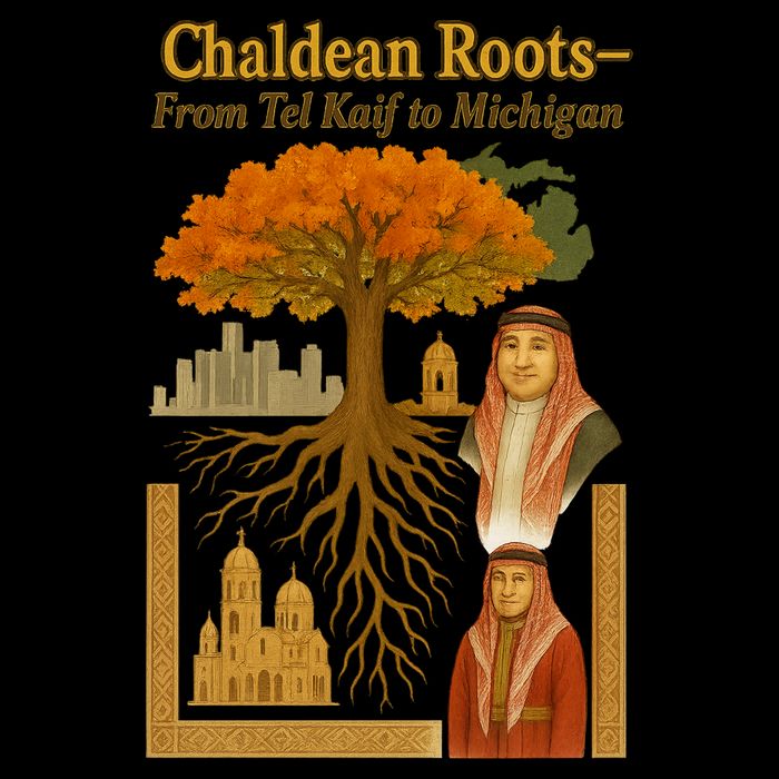 Chaldean Roots From Tel Kaif To Michigan Flat Bill Trucker Hat