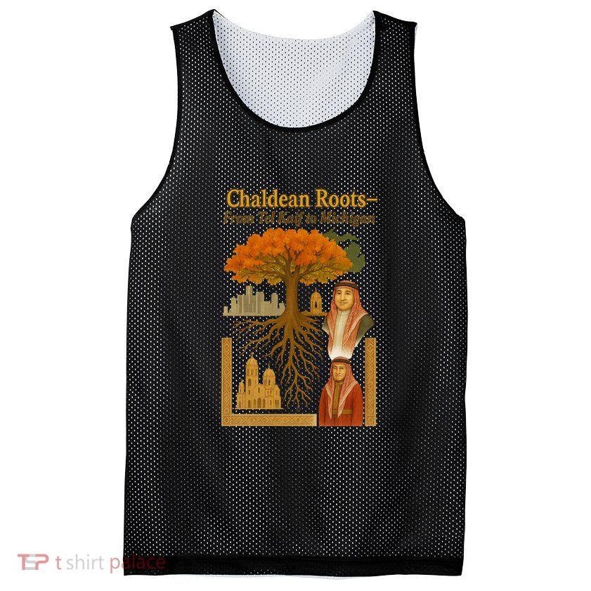 Chaldean Roots From Tel Kaif To Michigan Mesh Reversible Basketball Jersey Tank