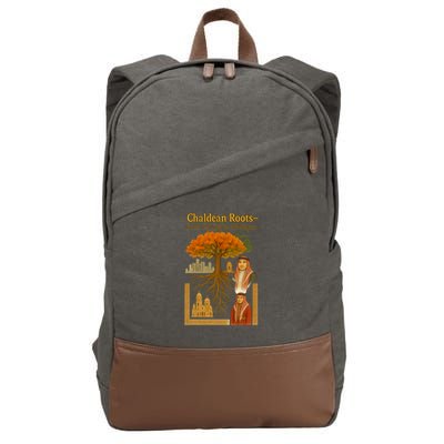 Chaldean Roots From Tel Kaif To Michigan Cotton Canvas Backpack