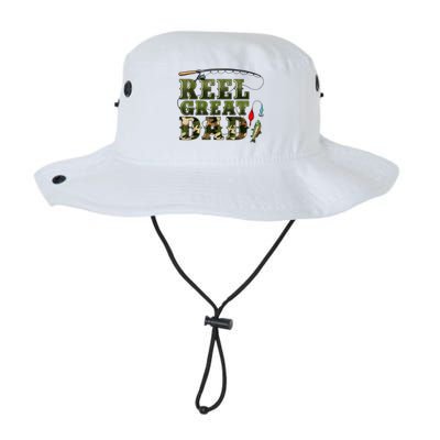 Camouflage Reel Great Dad Fishing Happy Fathers Day Legacy Cool Fit Booney Bucket Hat