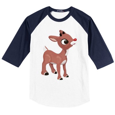 Classic Rudolph © GraphicLoveShop Classic Baseball Sleeve Shirt