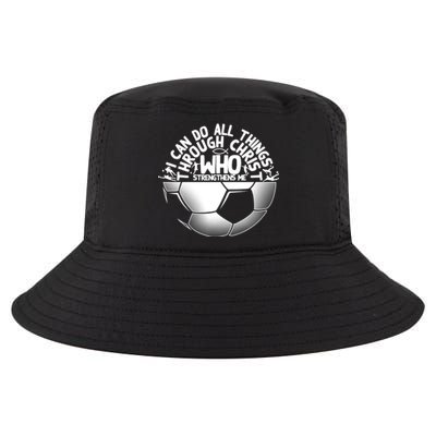 Cute Religious Goalies Best Christian Soccer Gift Cool Comfort Performance Bucket Hat