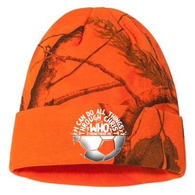 Cute Religious Goalies Best Christian Soccer Gift Kati Licensed 12" Camo Beanie