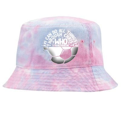 Cute Religious Goalies Best Christian Soccer Gift Tie-Dyed Bucket Hat