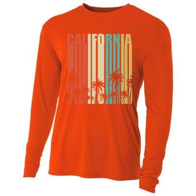 California Retro Gift Surfer Beach Cali Venice Gift Cooling Performance Long Sleeve Crew