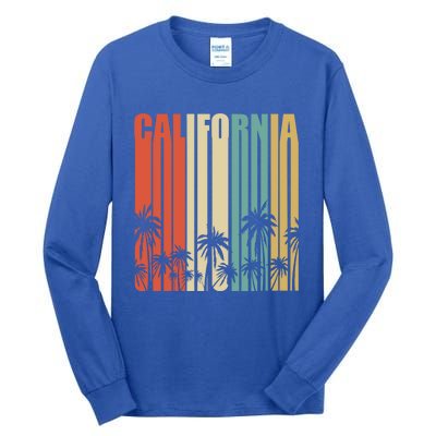 California Retro Gift Surfer Beach Cali Venice Gift Tall Long Sleeve T-Shirt