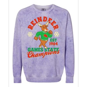 Christmas Reindeer Games State Champions Est 1964 Colorblast Crewneck Sweatshirt