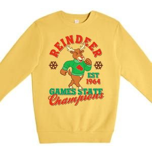 Christmas Reindeer Games State Champions Est 1964 Premium Crewneck Sweatshirt