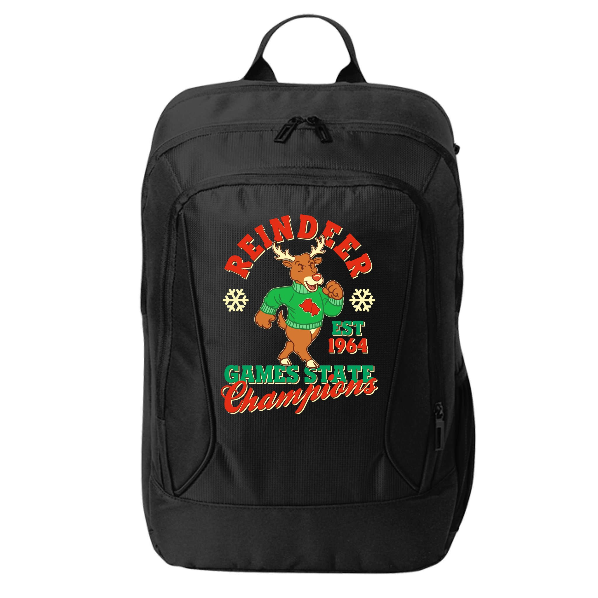 Christmas Reindeer Games State Champions Est 1964 City Backpack