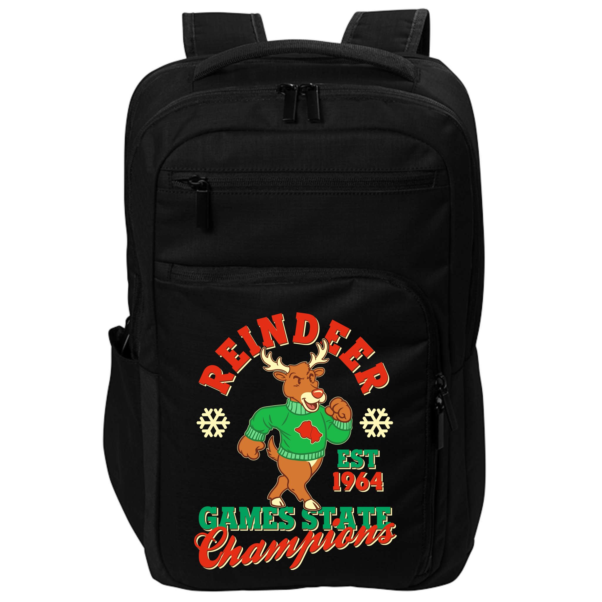 Christmas Reindeer Games State Champions Est 1964 Impact Tech Backpack