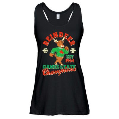 Christmas Reindeer Games State Champions Est 1964 Ladies Essential Flowy Tank