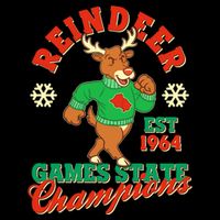 Christmas Reindeer Games State Champions Est 1964 Flatbill Hat