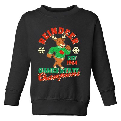 Christmas Reindeer Games State Champions Est 1964 Toddler Sweatshirt