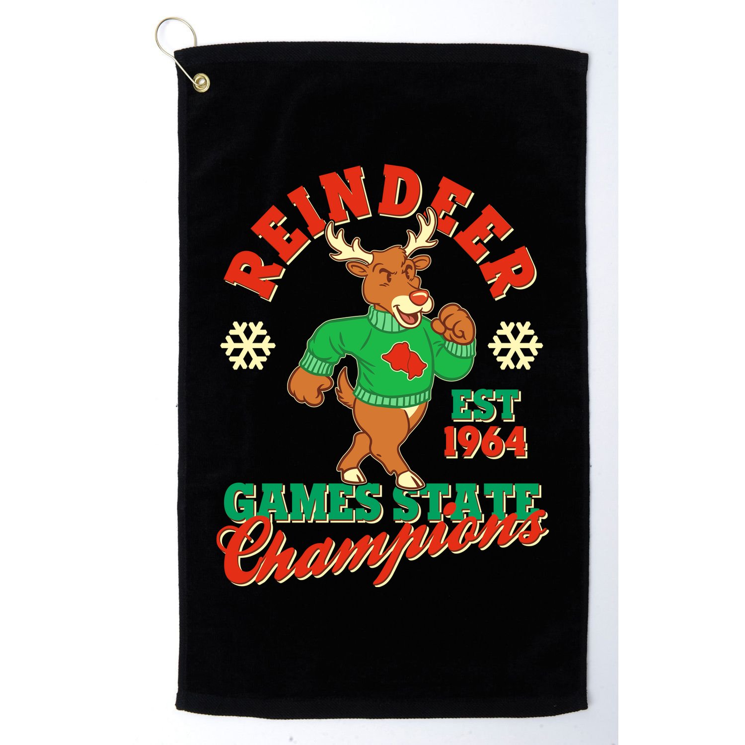 Christmas Reindeer Games State Champions Est 1964 Golf Towel