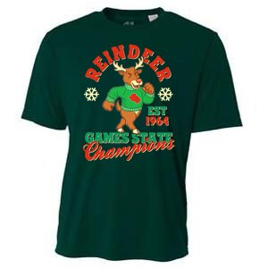 Christmas Reindeer Games State Champions Est 1964 Cooling Performance Crew T-Shirt