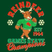 Christmas Reindeer Games State Champions Est 1964 Button