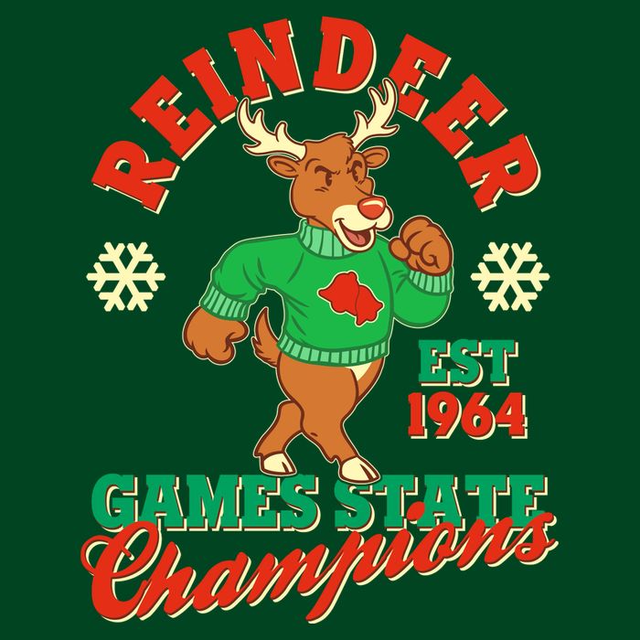 Christmas Reindeer Games State Champions Est 1964 Button