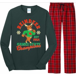 Christmas Reindeer Games State Champions Est 1964 Long Sleeve Pajama Set