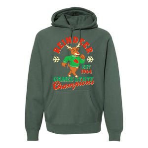 Christmas Reindeer Games State Champions Est 1964 Premium Hoodie