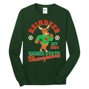 Christmas Reindeer Games State Champions Est 1964 Tall Long Sleeve T-Shirt