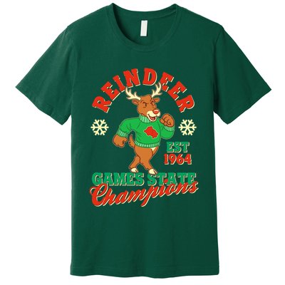 Christmas Reindeer Games State Champions Est 1964 Premium T-Shirt