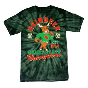 Christmas Reindeer Games State Champions Est 1964 Tie-Dye T-Shirt