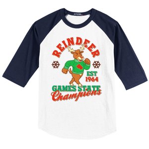 Christmas Reindeer Games State Champions Est 1964 Baseball Sleeve Shirt