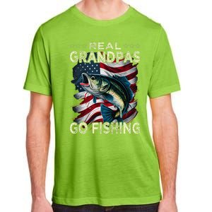 Cute Real Grandpas Go Fishing Largemouth Bass Adult ChromaSoft Performance T-Shirt