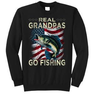 Cute Real Grandpas Go Fishing Largemouth Bass Sweatshirt