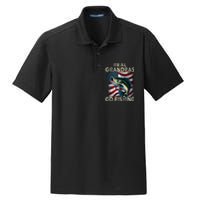 Cute Real Grandpas Go Fishing Largemouth Bass Dry Zone Grid Polo