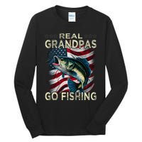 Cute Real Grandpas Go Fishing Largemouth Bass Tall Long Sleeve T-Shirt