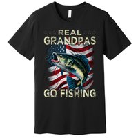 Cute Real Grandpas Go Fishing Largemouth Bass Premium T-Shirt