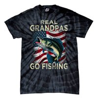 Cute Real Grandpas Go Fishing Largemouth Bass Tie-Dye T-Shirt