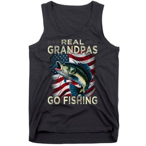 Cute Real Grandpas Go Fishing Largemouth Bass Tank Top