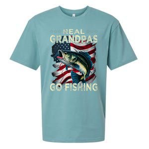 Cute Real Grandpas Go Fishing Largemouth Bass Sueded Cloud Jersey T-Shirt