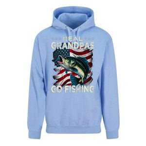 Cute Real Grandpas Go Fishing Largemouth Bass Unisex Surf Hoodie