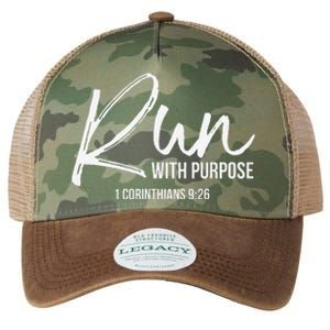 Christian Runner Gift Running Gear Run With Purpose Quote Legacy Tie Dye Trucker Hat