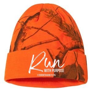 Christian Runner Gift Running Gear Run With Purpose Quote Kati Licensed 12" Camo Beanie