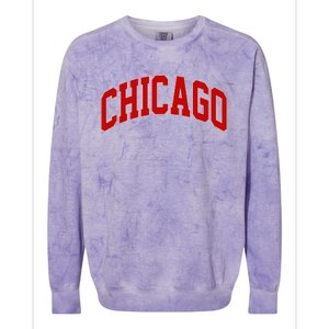 Chicago Retro Gift Colorblast Crewneck Sweatshirt