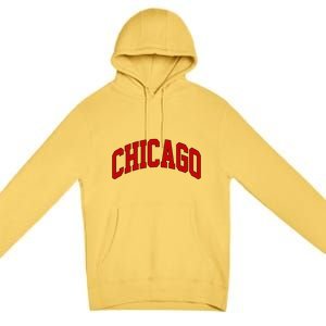 Chicago Retro Gift Premium Pullover Hoodie