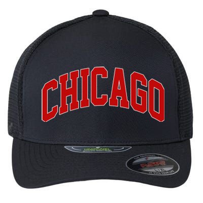 Chicago Retro Gift Flexfit Unipanel Trucker Cap