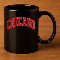 Chicago Retro Gift 11oz C Handle Ceramic Mug