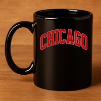 Chicago Retro Gift 11oz C Handle Ceramic Mug