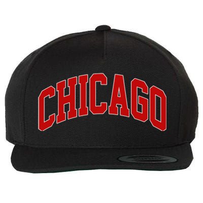 Chicago Retro Gift Wool Snapback Cap