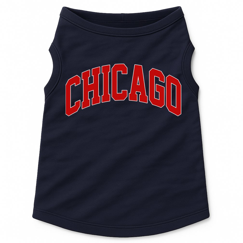 Chicago Retro Gift Doggie Tank
